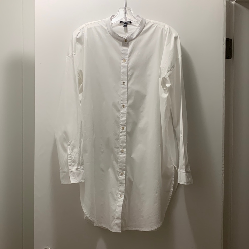 Eileen Fisher Organic Cotton Stretch Lawn top